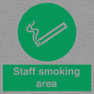 Staff smoking area